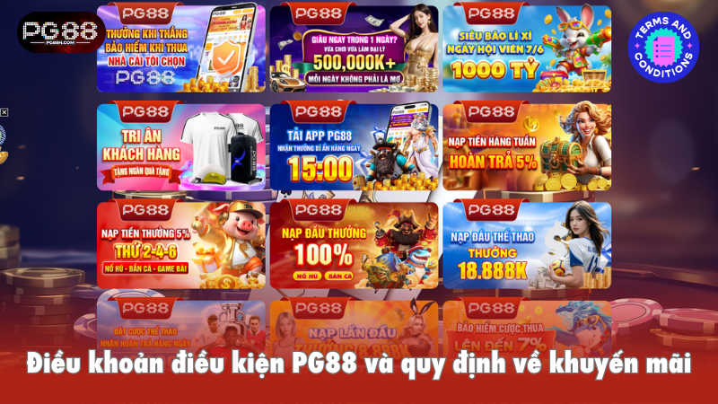 ?i?u kho?n ?i?u ki?n PG88 và quy ??nh v? khuy?n m?i